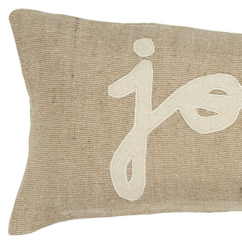 11" X 21" Natural Cotton Throw Pillow - Home Decor