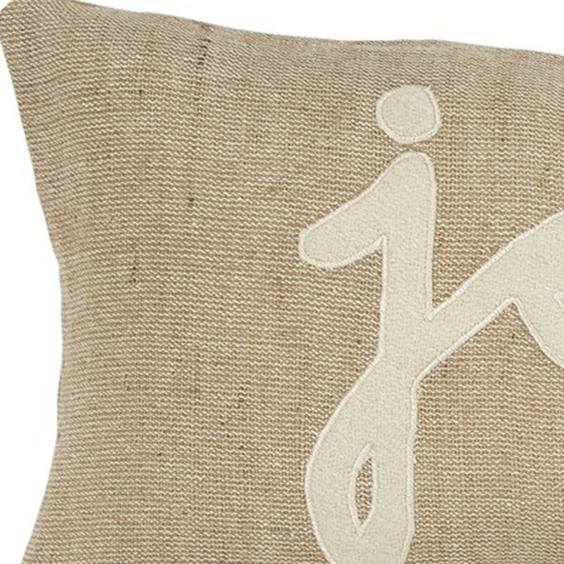 11" X 21" Natural Cotton Throw Pillow - Home Decor