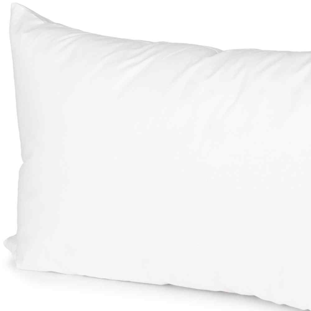 13" X 21" White Lumbar Cotton Down Blend Throw Pillow Insert - Home & Garden