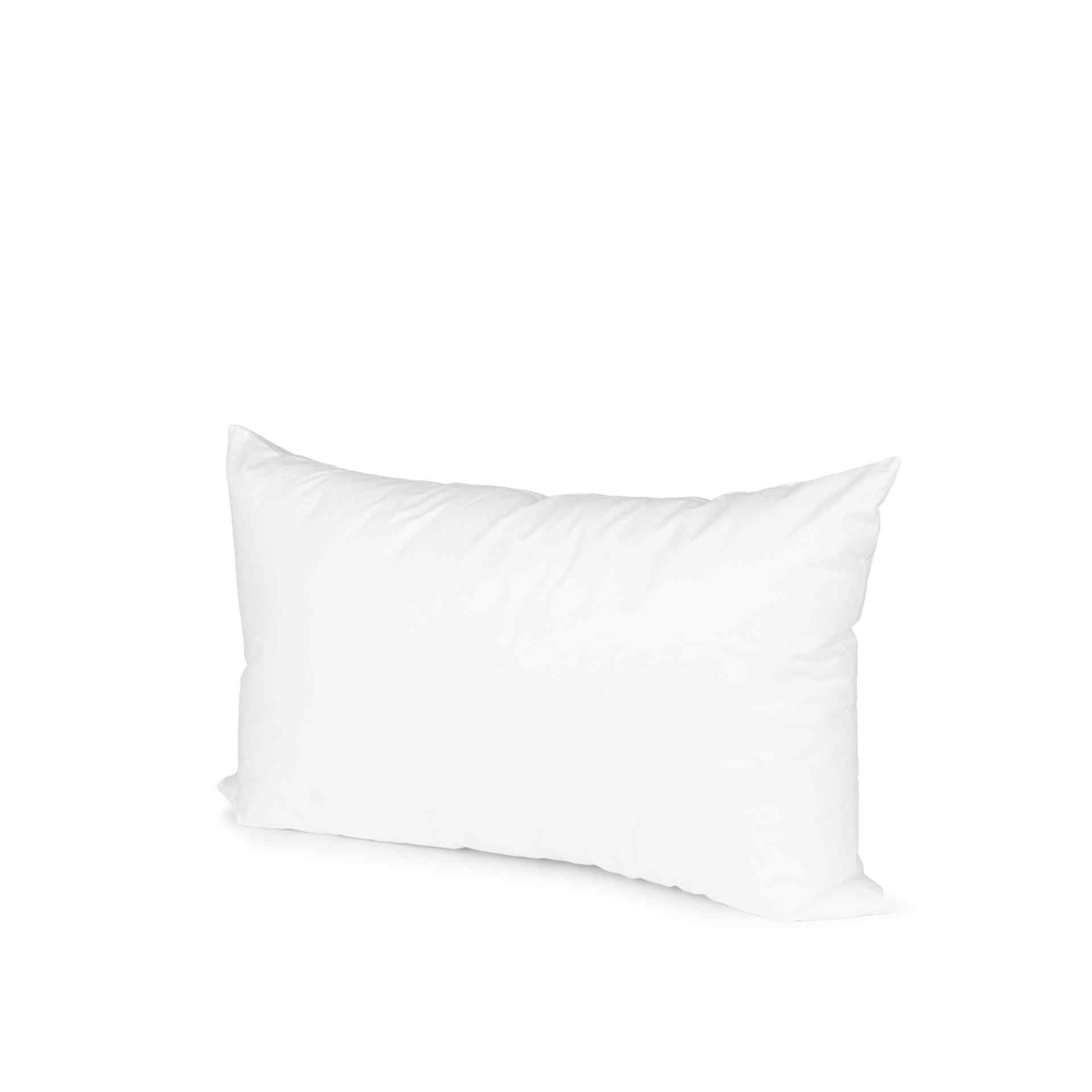 13" X 21" White Lumbar Cotton Down Blend Throw Pillow Insert - Home & Garden