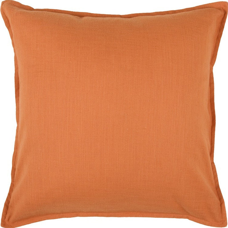 20" Orange Cotton Throw Pillow - Home Decor