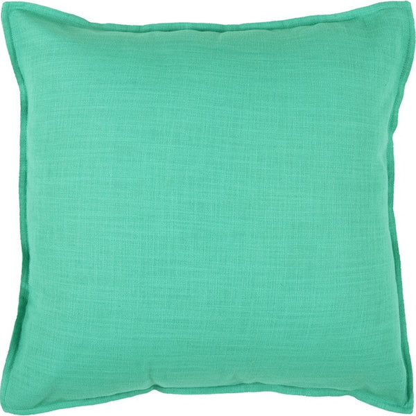 20" Aqua Cotton Throw Pillow - Home Decor