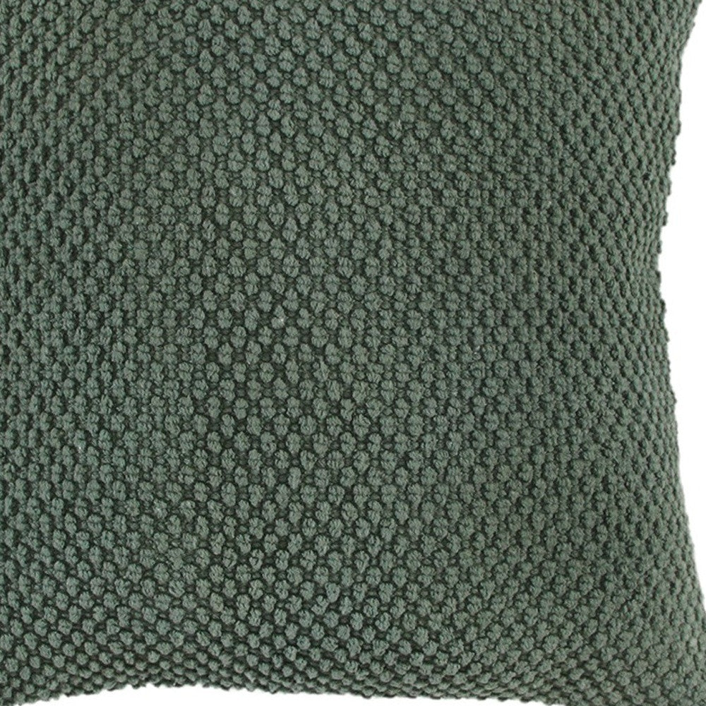 20" Olive Green Cotton Throw Pillow - Home & Garden
