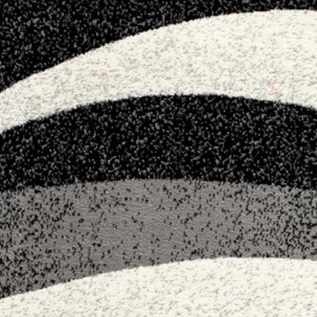 18' Black And Gray Abstract Runner Rug - Home & Garden