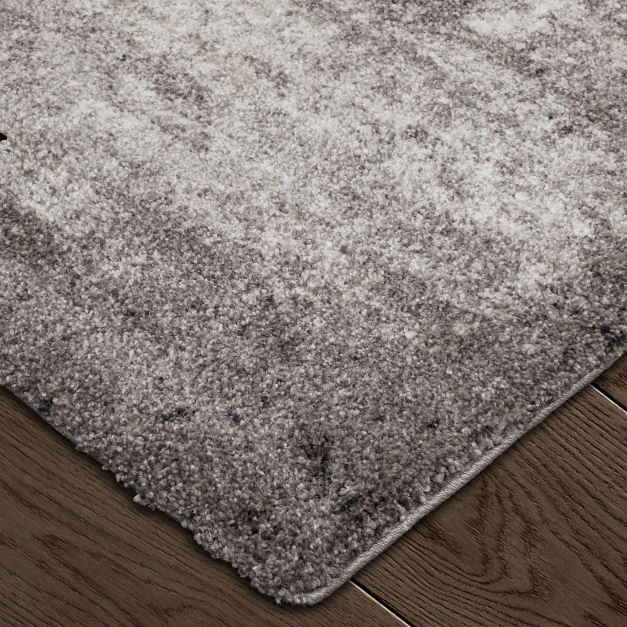 2' X 3' Gray Black And Taupe Abstract Distressed Area Rug - Home & Garden