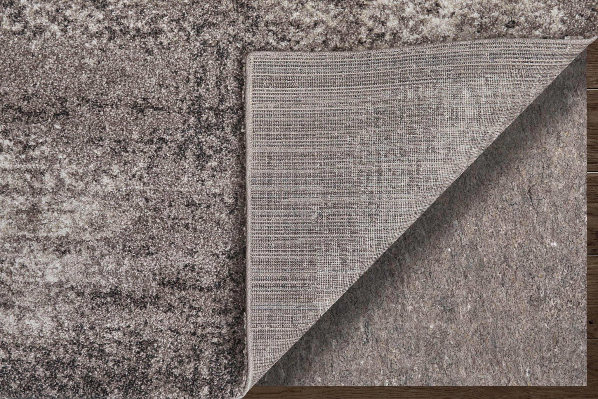 2' X 3' Gray Black And Taupe Abstract Distressed Area Rug - Home & Garden