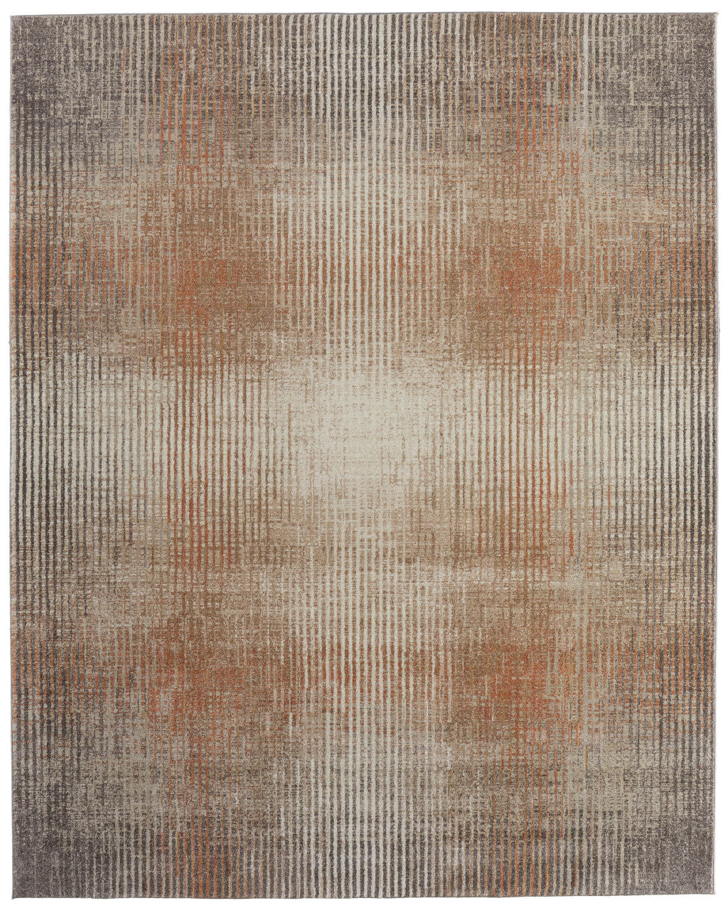 2' X 3' Ivory Taupe And Pink Abstract Area Rug - Home & Garden