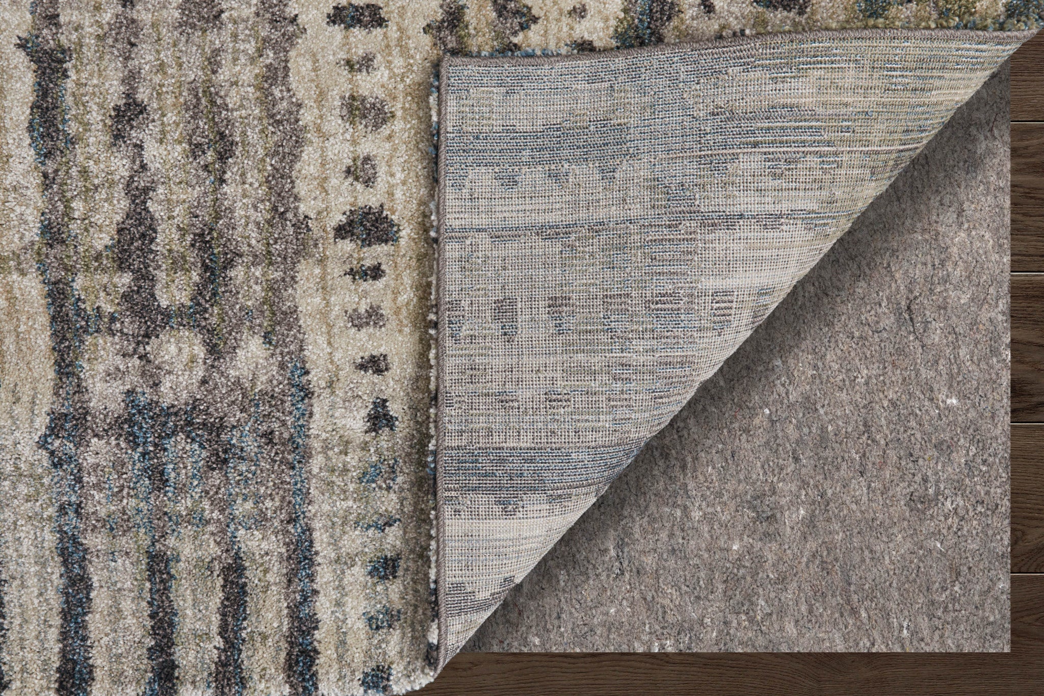 2' X 3' Gray Black And Ivory Abstract Distressed Area Rug - Home & Garden