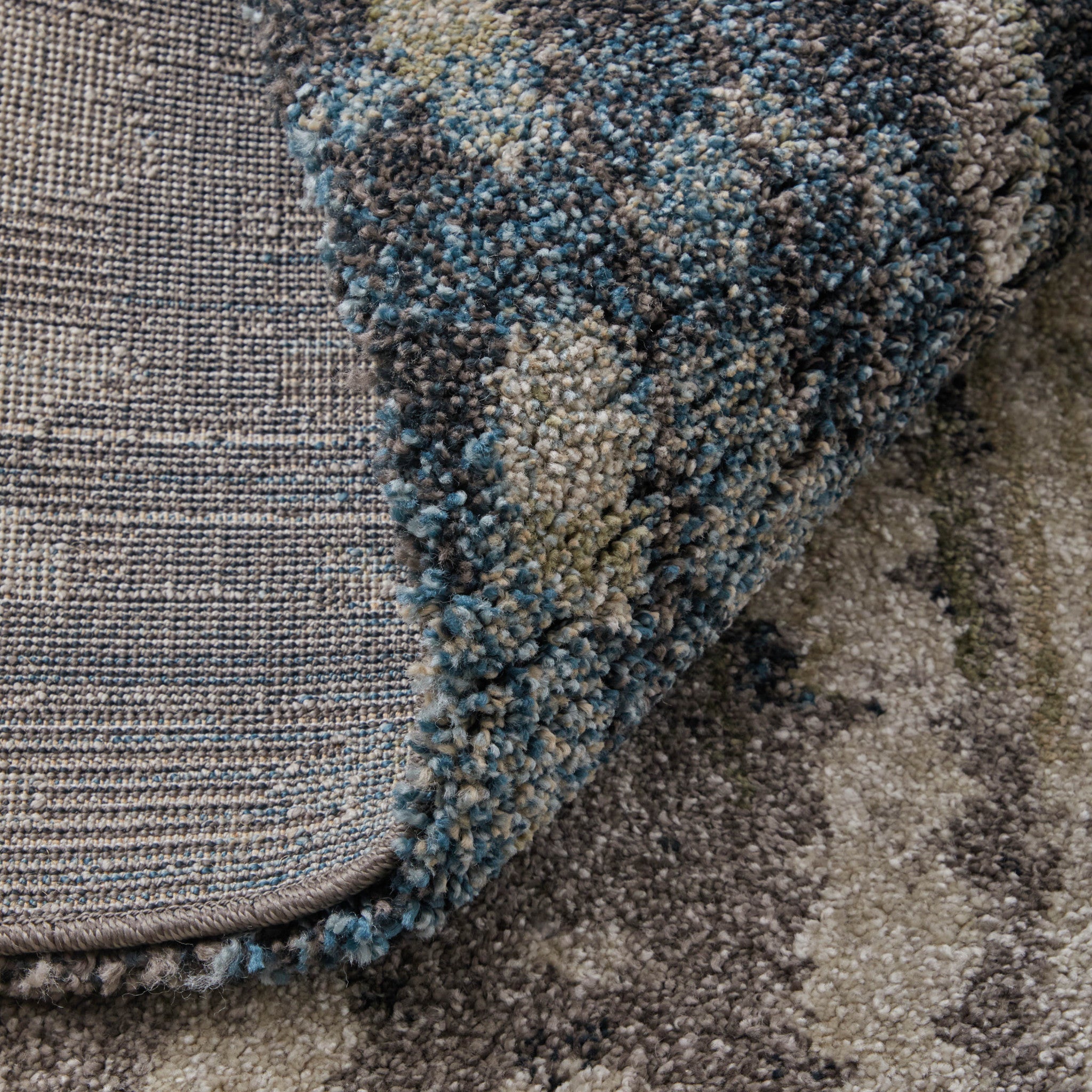 2' X 3' Gray Black And Ivory Abstract Distressed Area Rug - Home & Garden