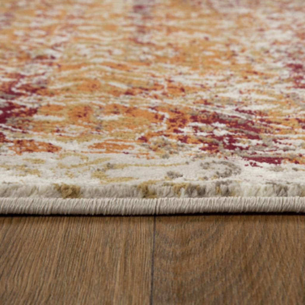 5' X 8' Rust And Ivory Oriental Area Rug - Home Decor