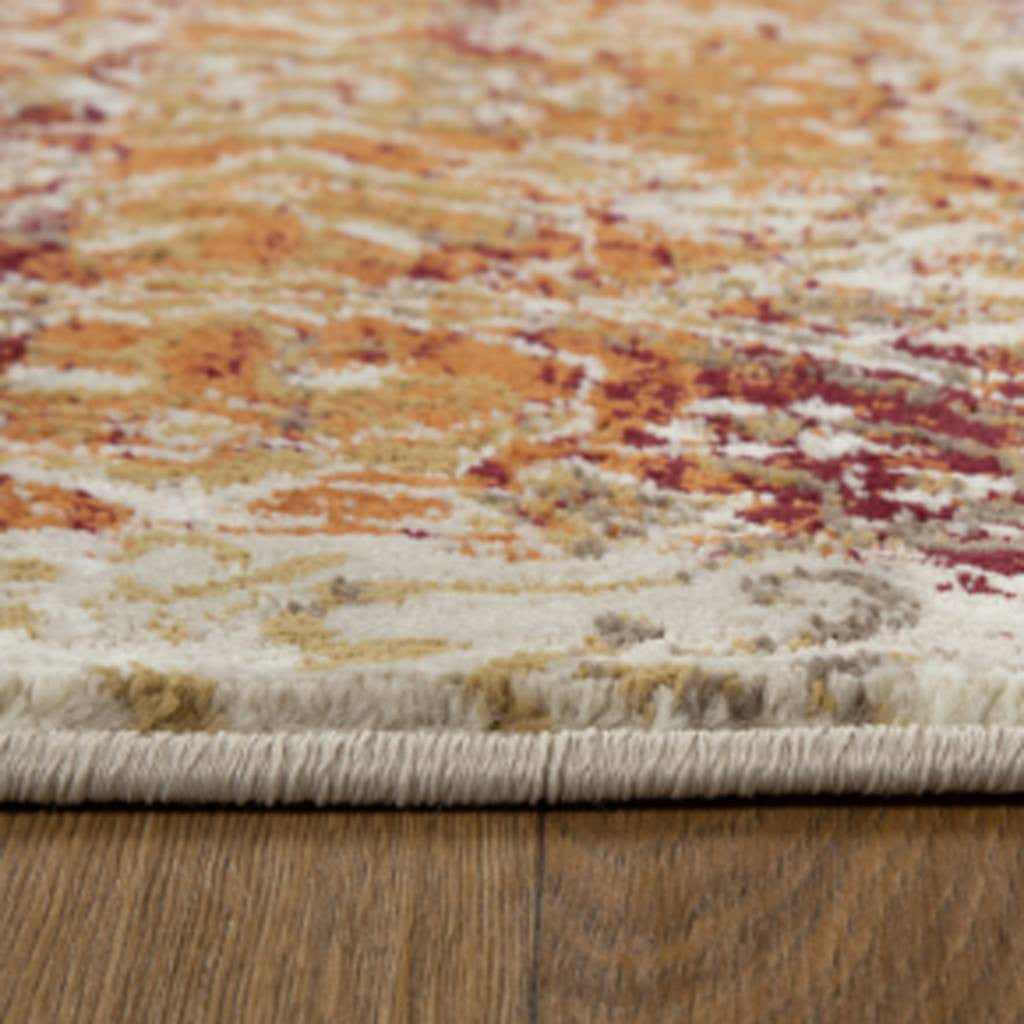 5' X 8' Rust And Ivory Oriental Area Rug - Home Decor
