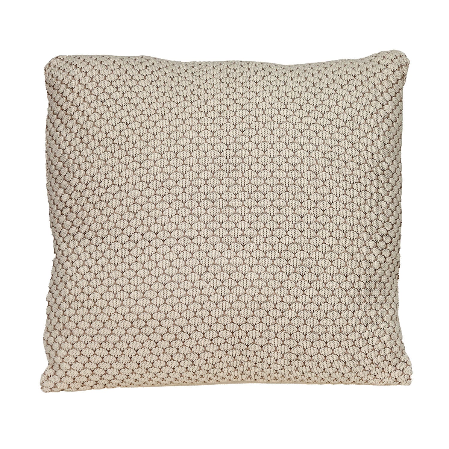 20" x 20" Beige and Pink Woven Square Accent Throw Pillow - Home & Garden