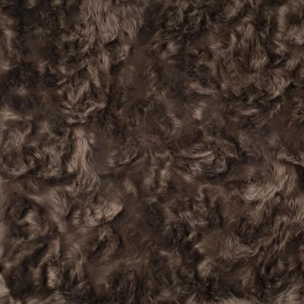 5' X 8' Chocolate Faux Fur Non Skid Area Rug - Home Decor