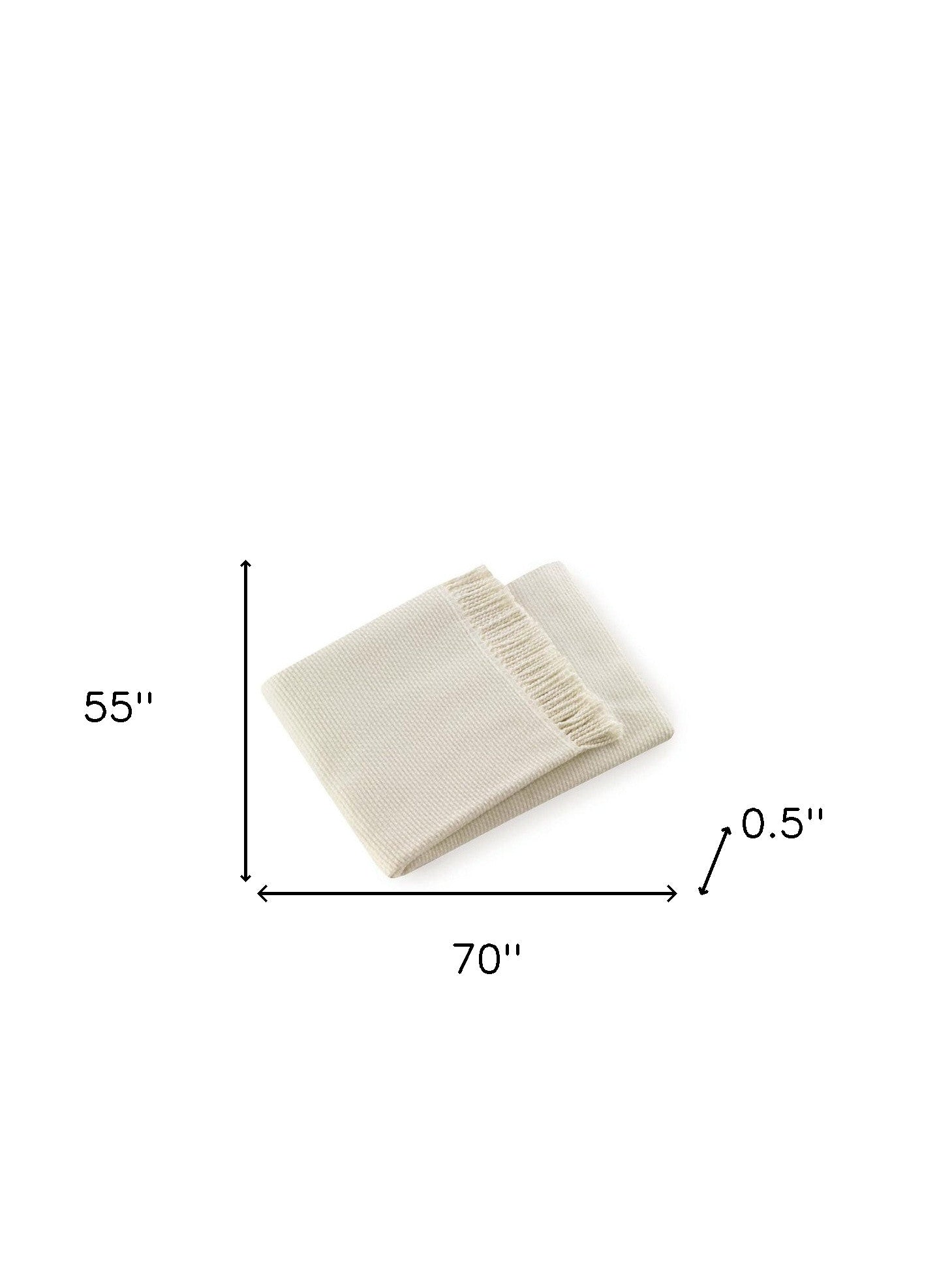 Soft Creamy White Links Pattern Throw Blanket - Home Decor