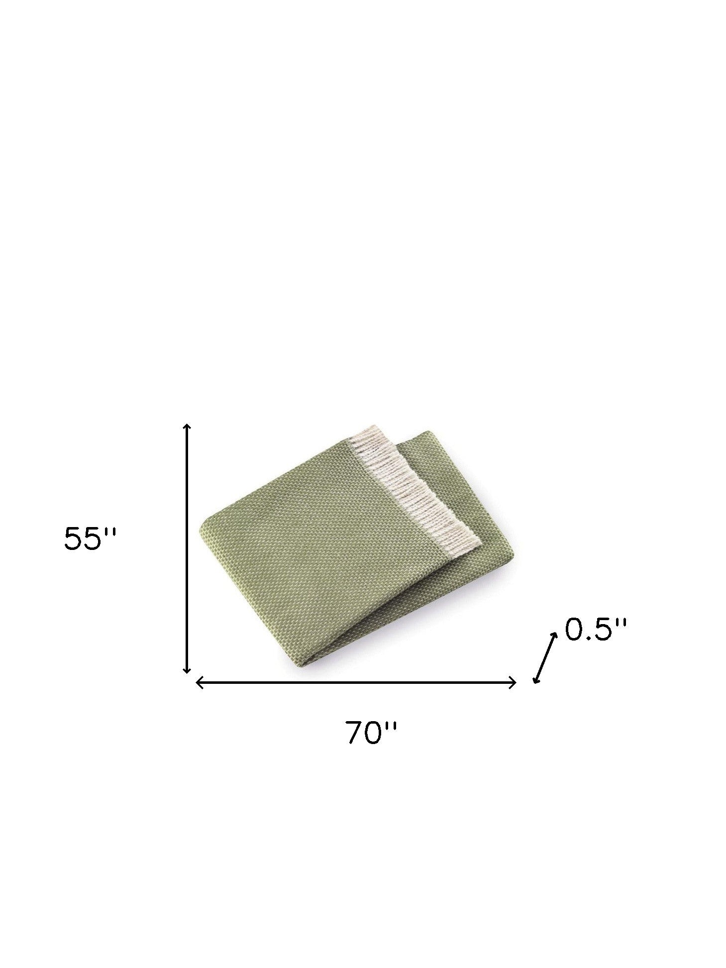Soft Olive Green Links Pattern Throw Blanket - Home Decor