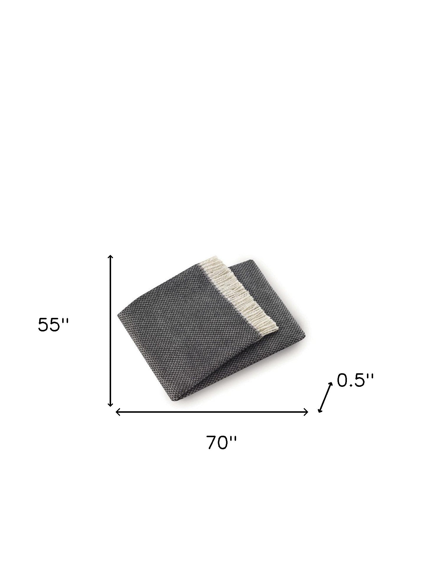 Soft Dark Gray Links Pattern Throw Blanket - Home Decor