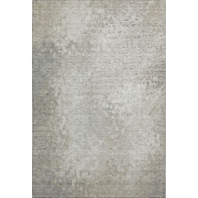 5' X 8' Beige And Ivory Abstract Washable Area Rug With UV Protection - Home & Garden