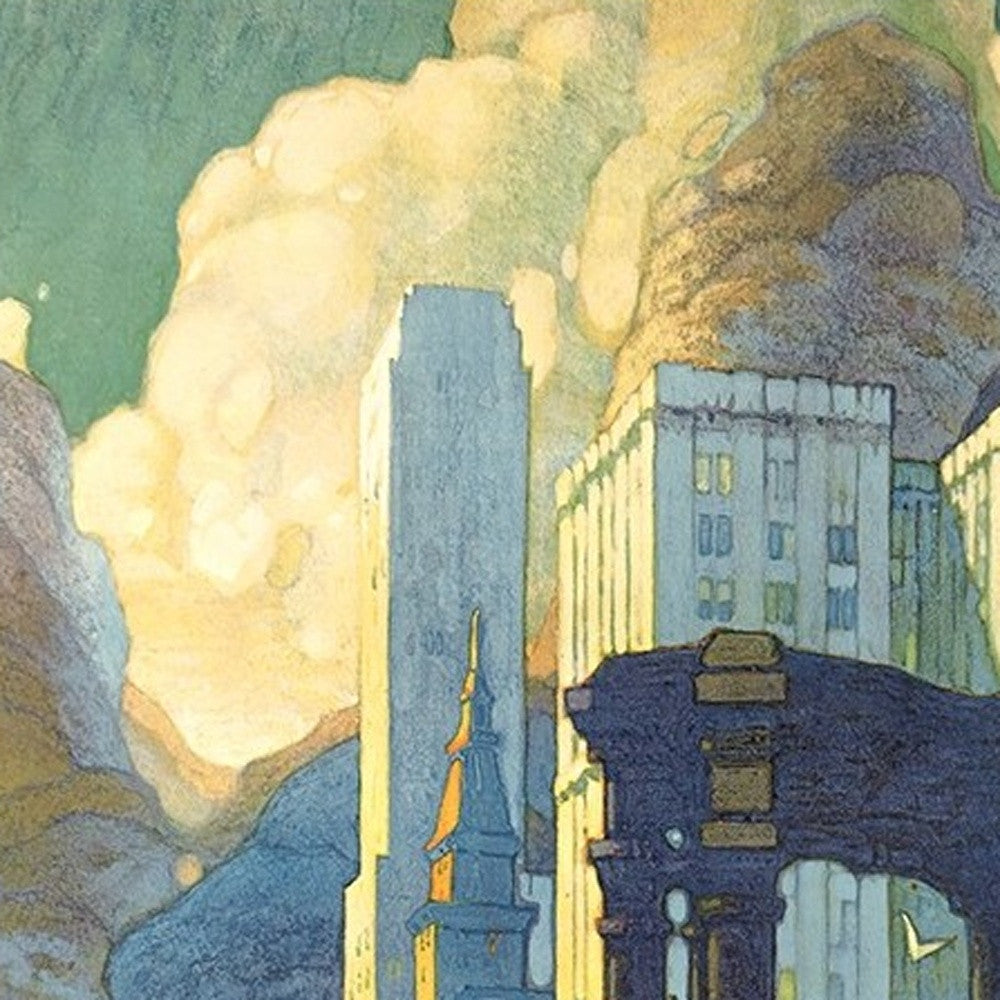 12" X 18" Vintage 1929 Chicago Michigan Ave Travel Poster Wall Art - Home Decor