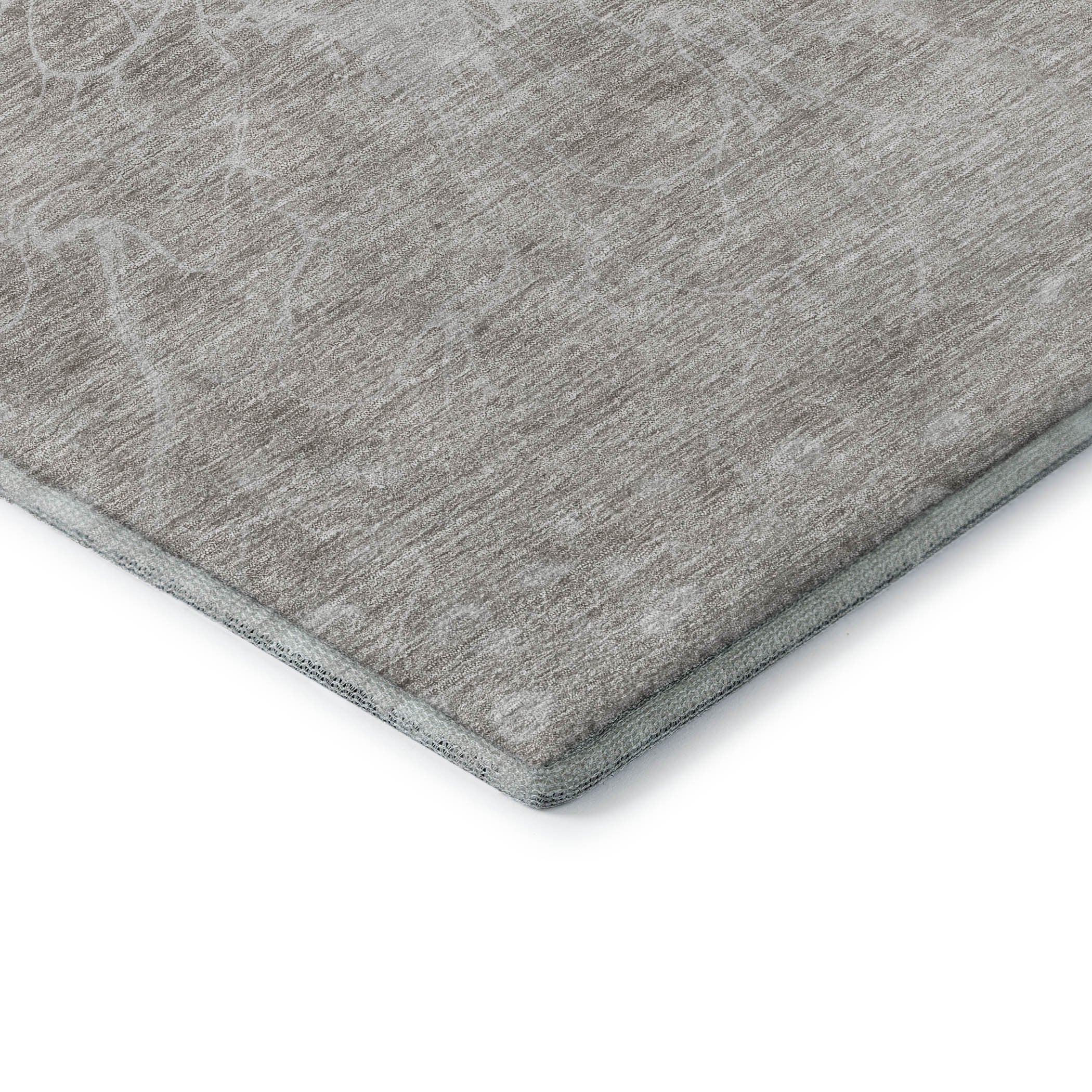 10' X 14' Taupe And Ivory Abstract Washable Area Rug With UV Protection - Home & Garden