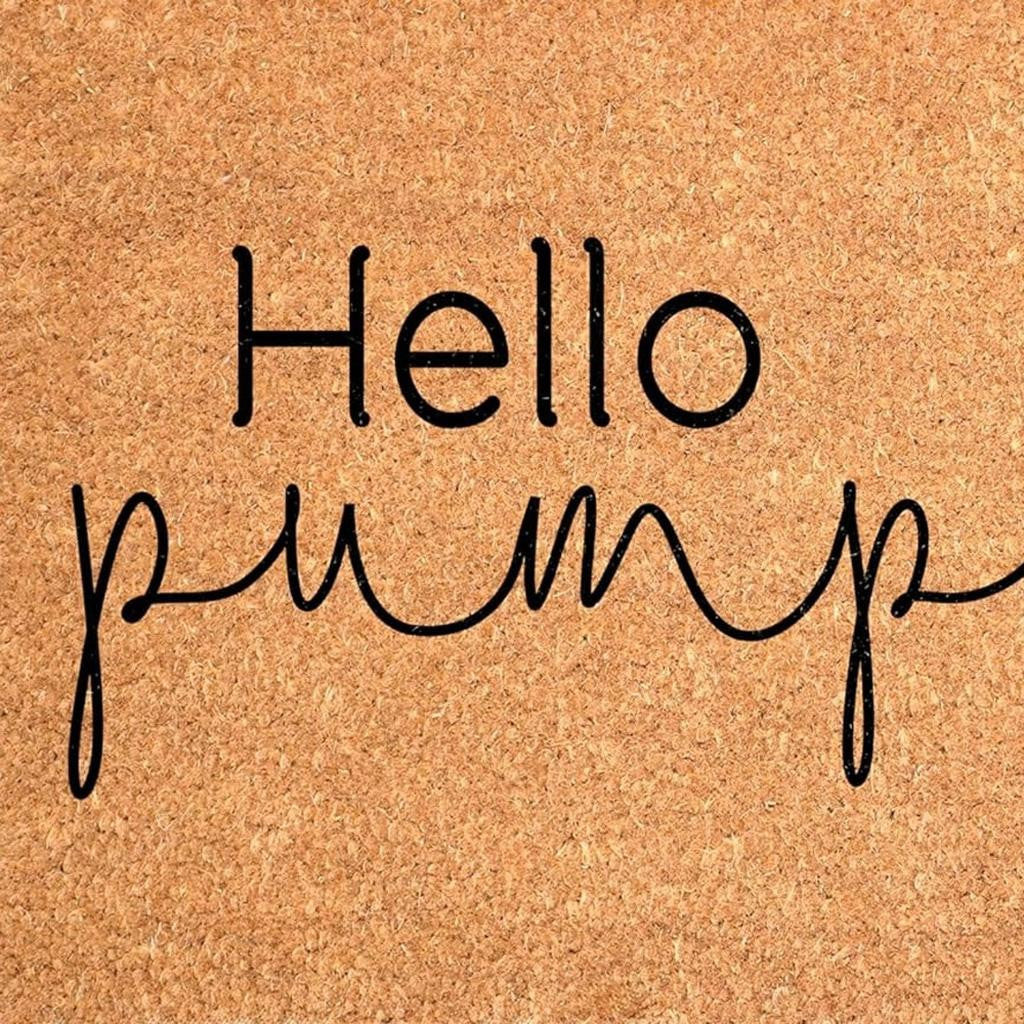 17" X 29" Brown And Natural Fall Hello Pumpkin Outdoor Coir Door Mat - Home & Garden