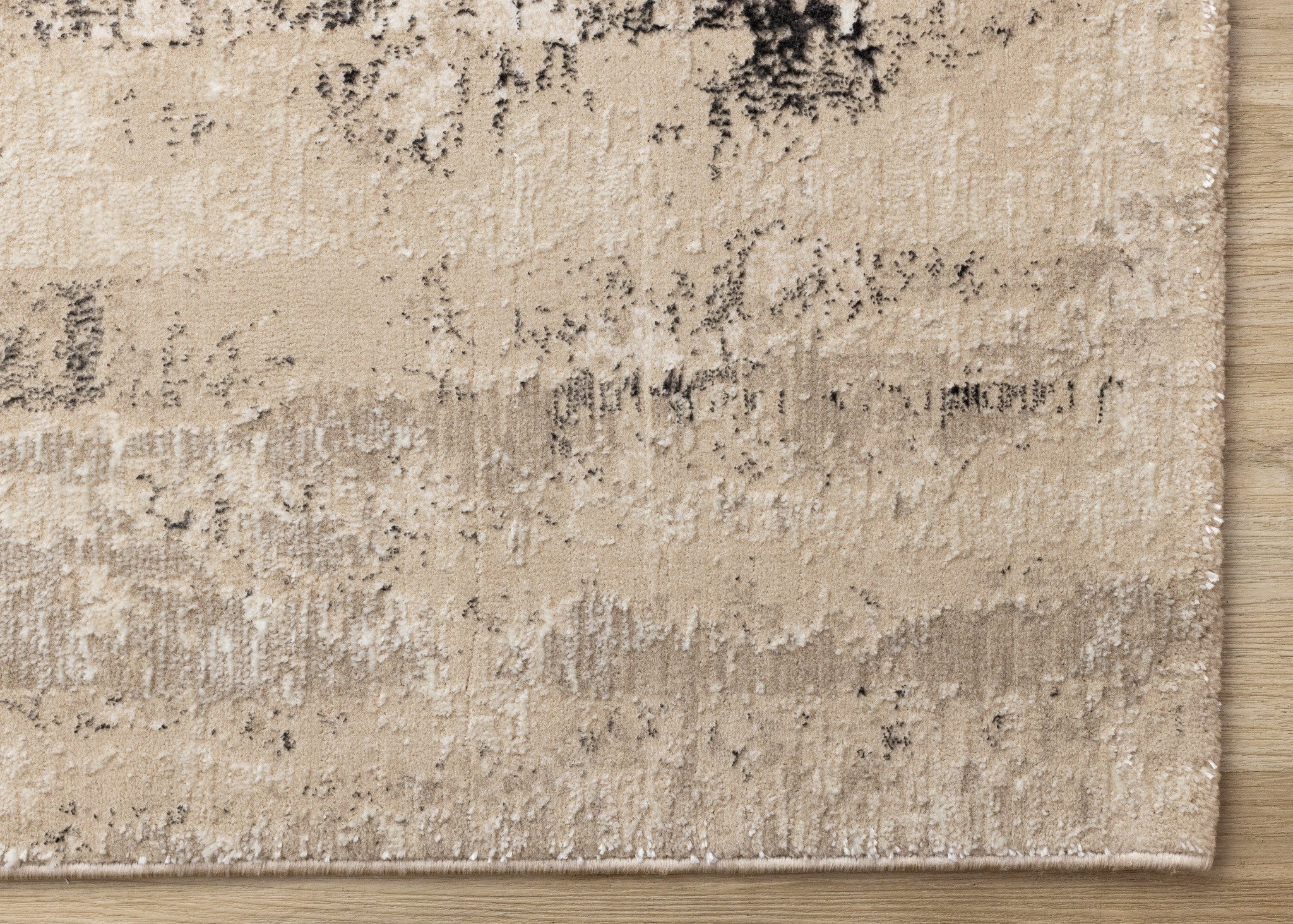 8' X 11' Beige And Black Area Rug - Home & Garden