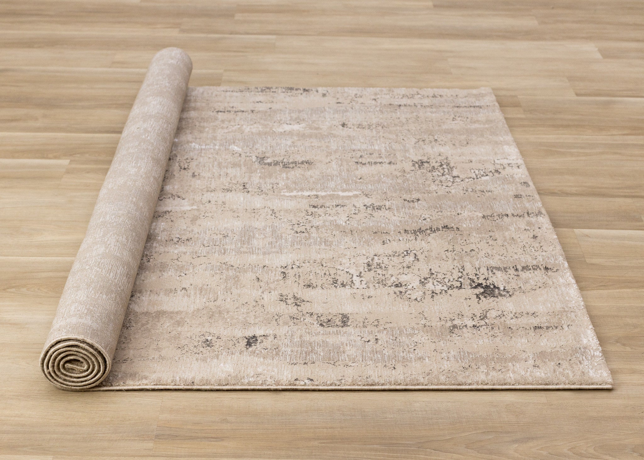 8' X 11' Beige And Black Area Rug - Home & Garden
