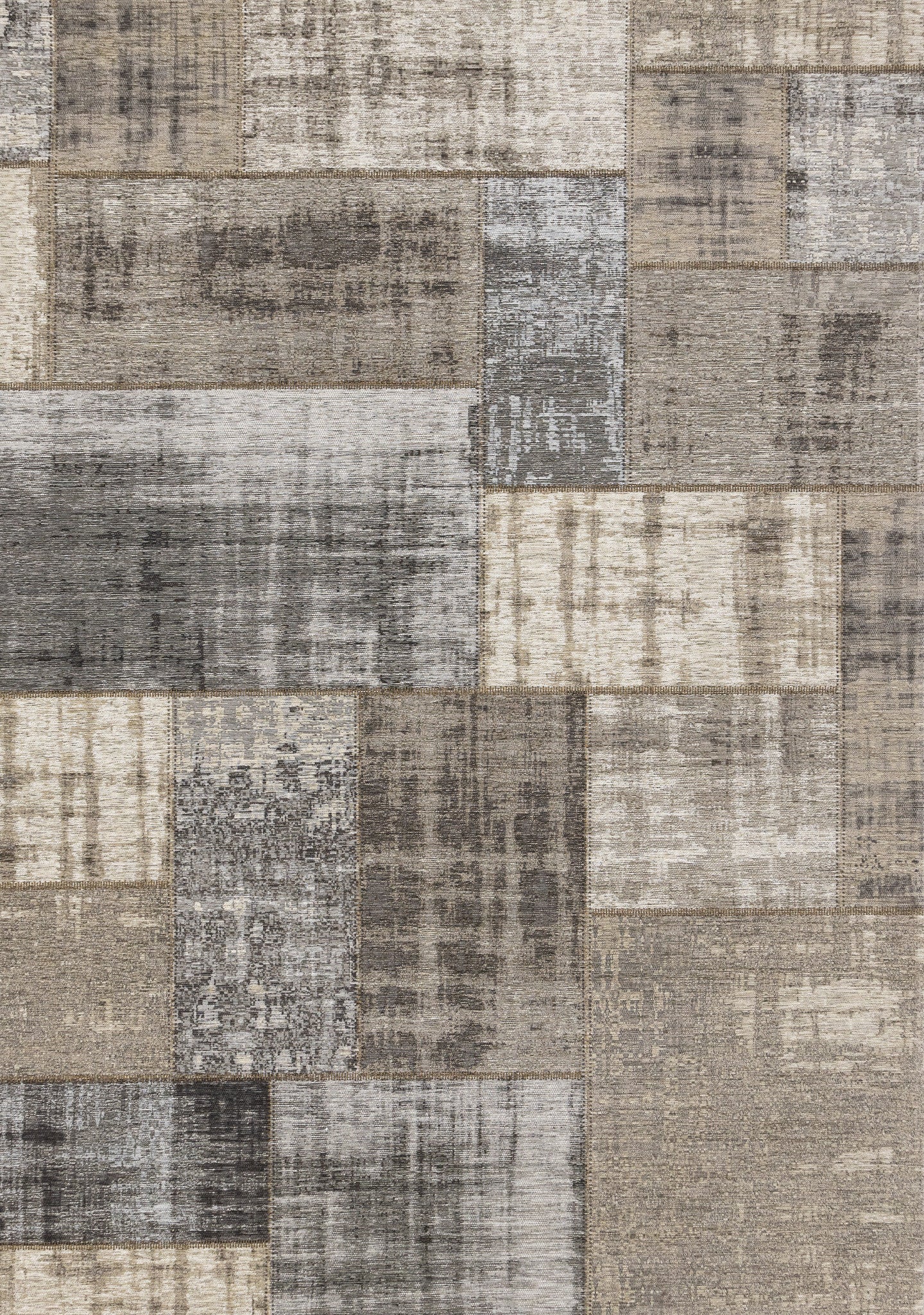 5' X 8' Gray Cream And Tan Abstract Area Rug - Home & Garden