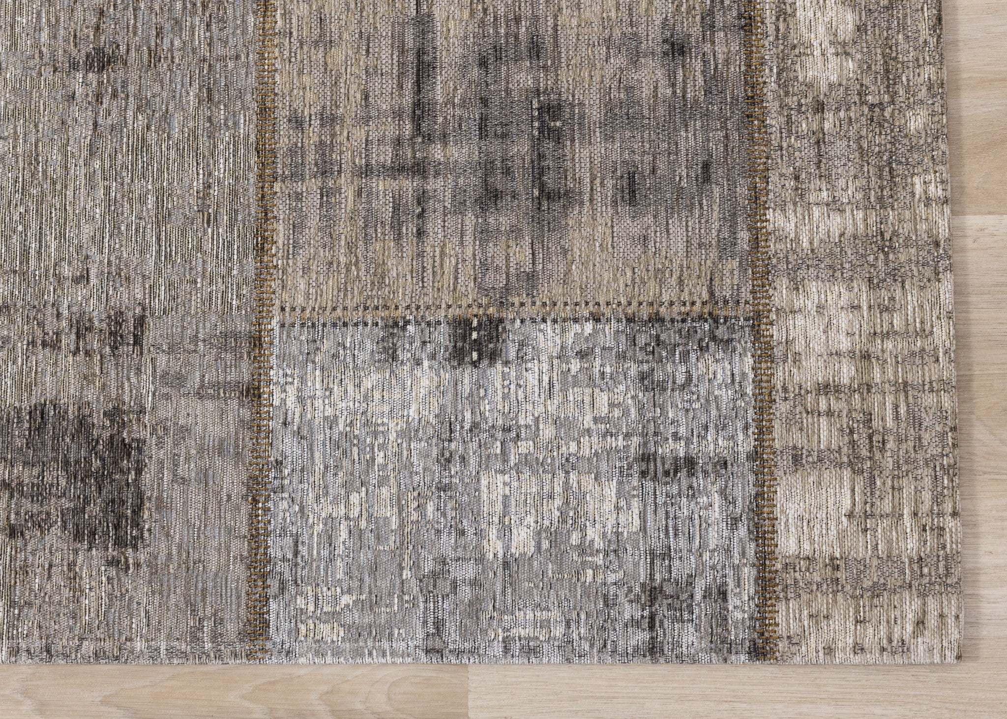 5' X 8' Gray Cream And Tan Abstract Area Rug - Home & Garden