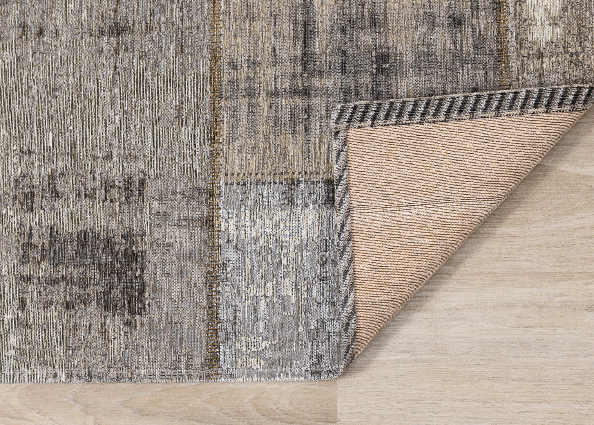 5' X 8' Gray Cream And Tan Abstract Area Rug - Home & Garden
