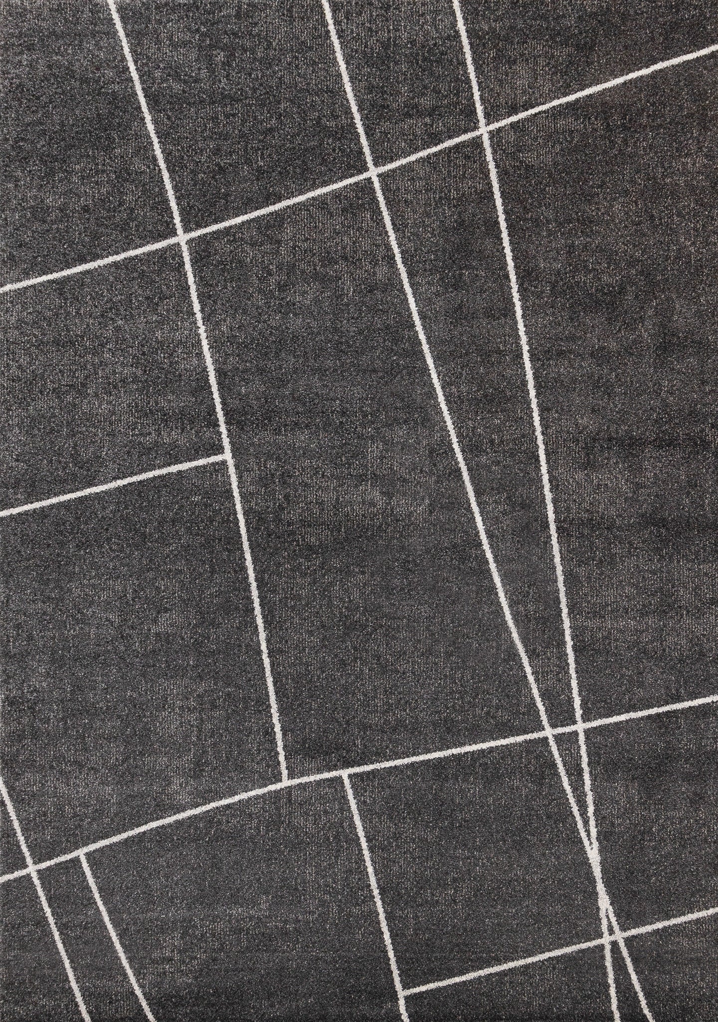 5' X 8' Gray And White Abstract Area Rug - Home & Garden