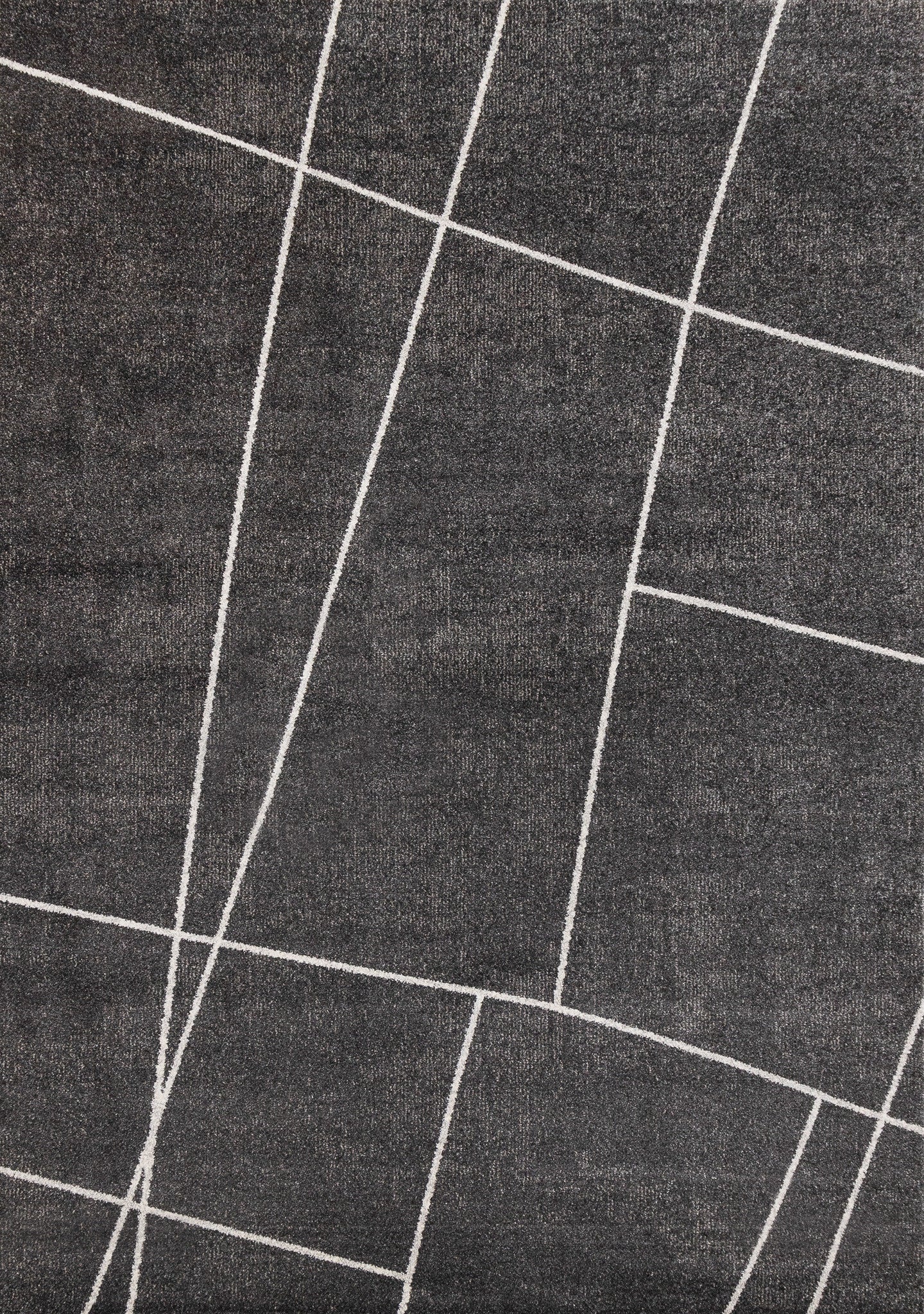 5' X 8' Gray And White Abstract Area Rug - Home & Garden