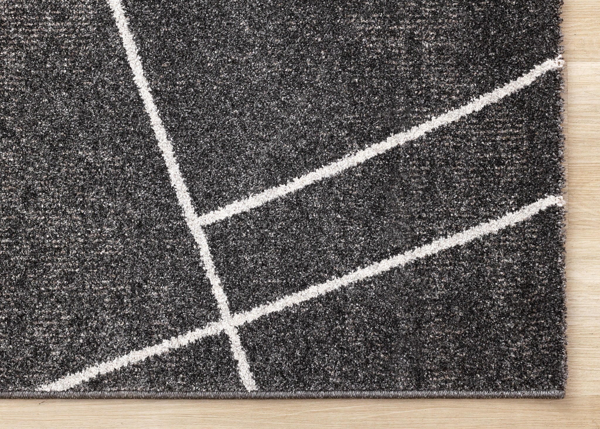 5' X 8' Gray And White Abstract Area Rug - Home & Garden