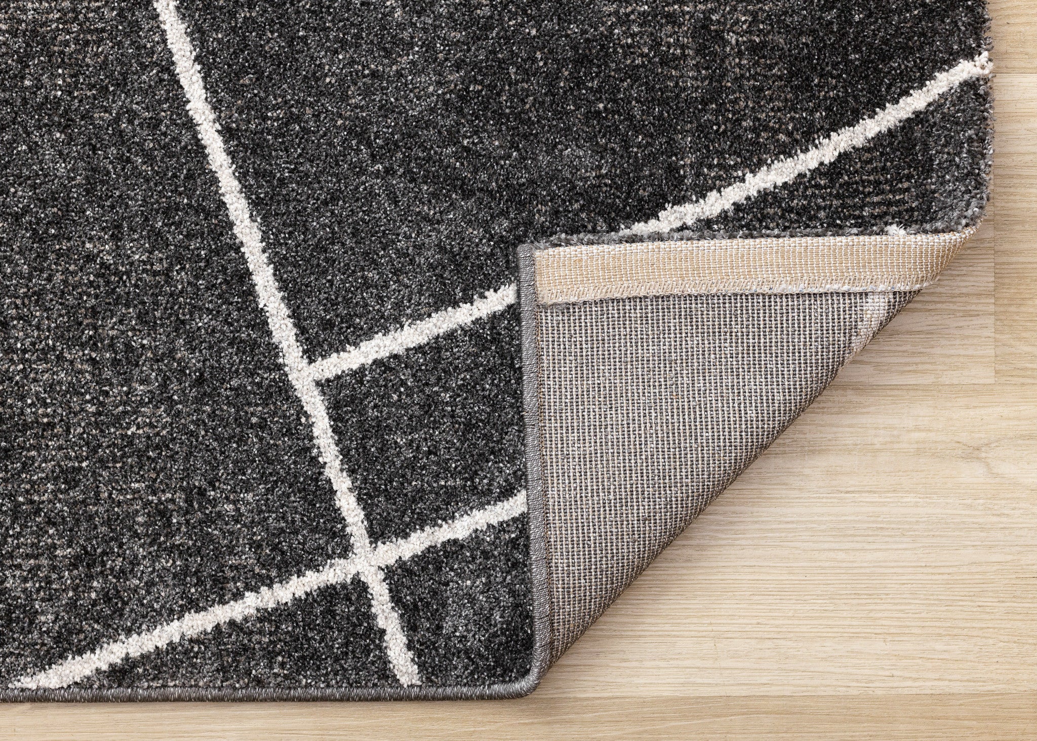5' X 8' Gray And White Abstract Area Rug - Home & Garden