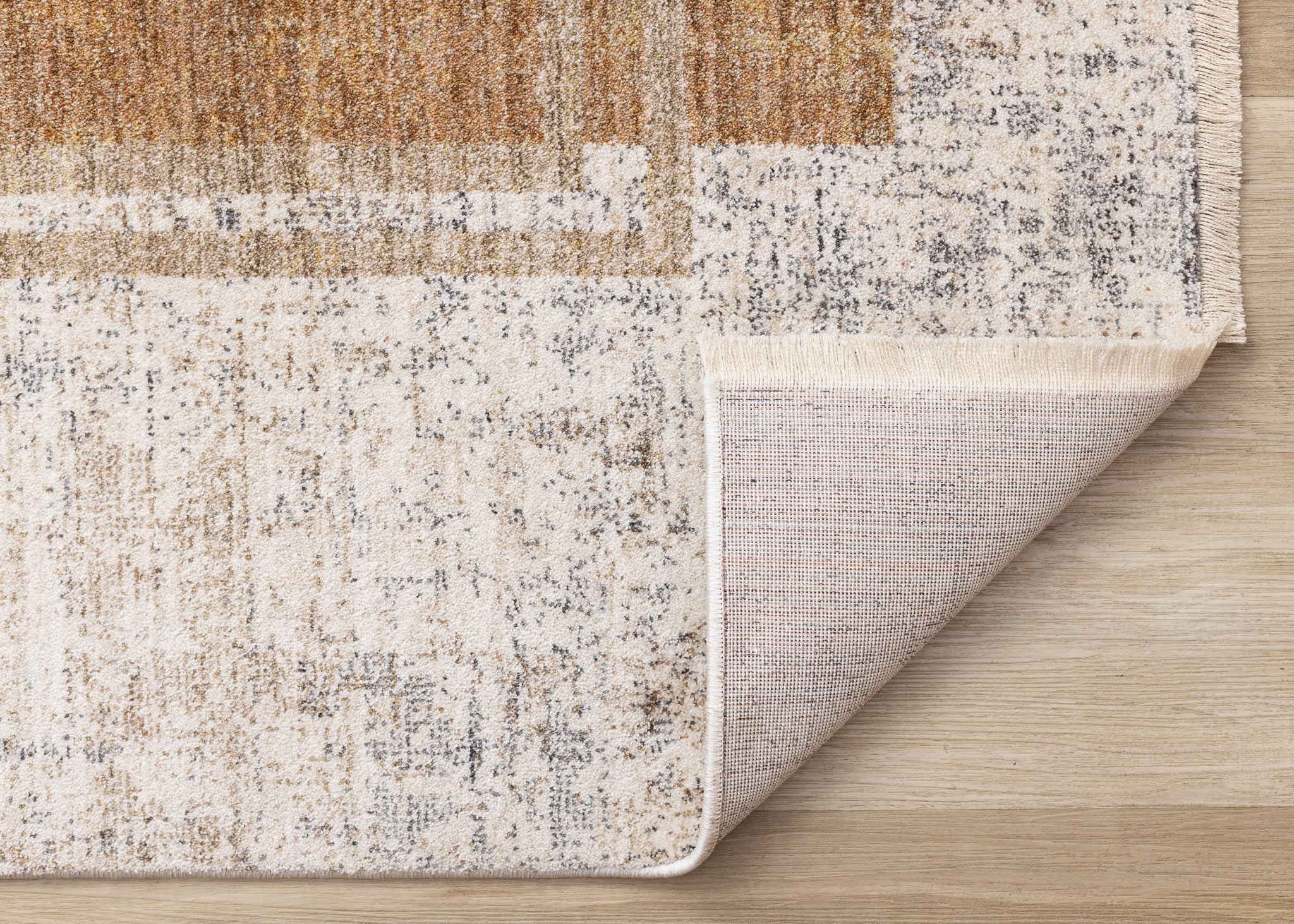 5' X 8' Cream Blue And Brown Geometric Area Rug - Home & Garden