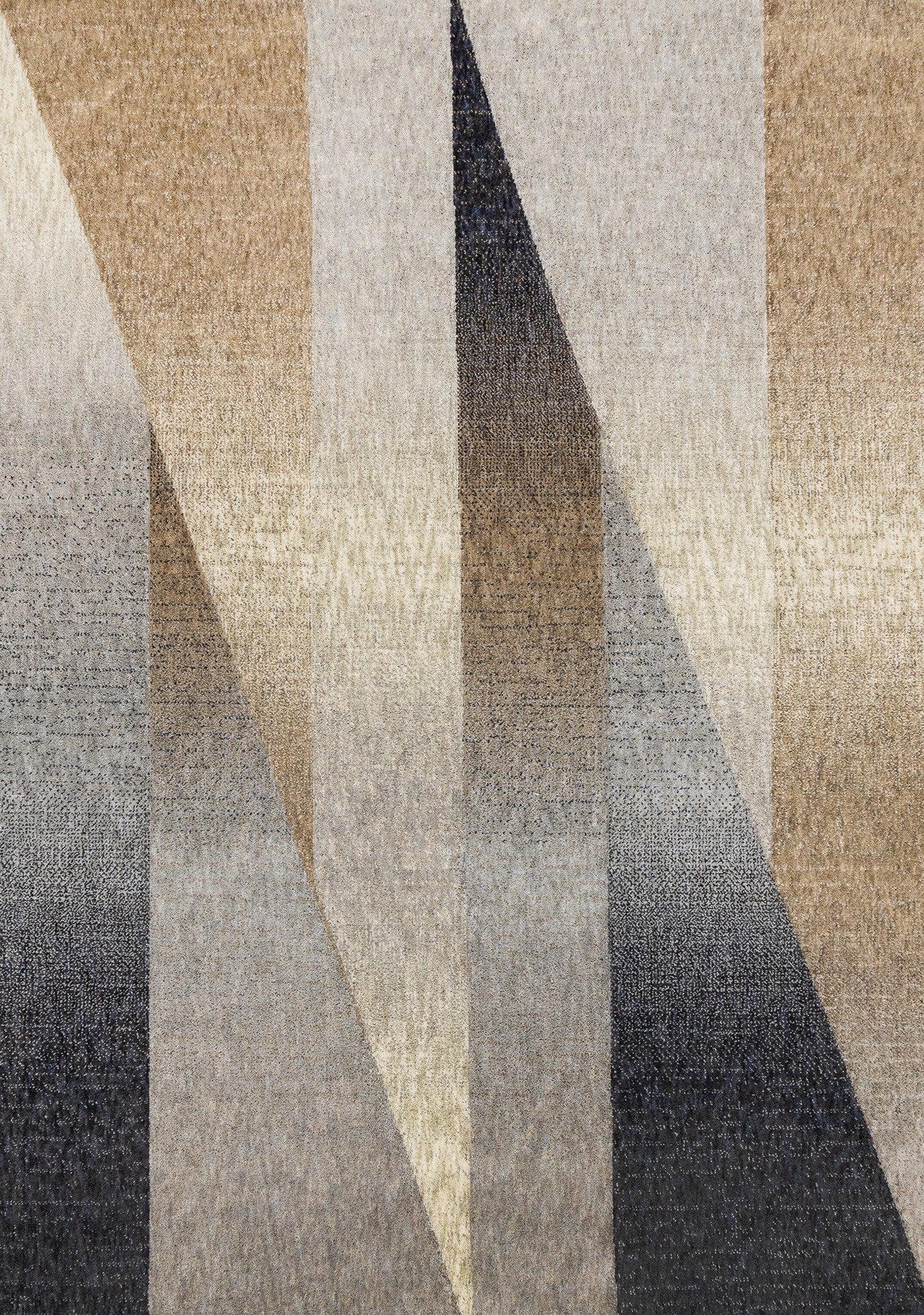 8' X 11' Gray Brown And Beige Geometric Area Rug - Home & Garden