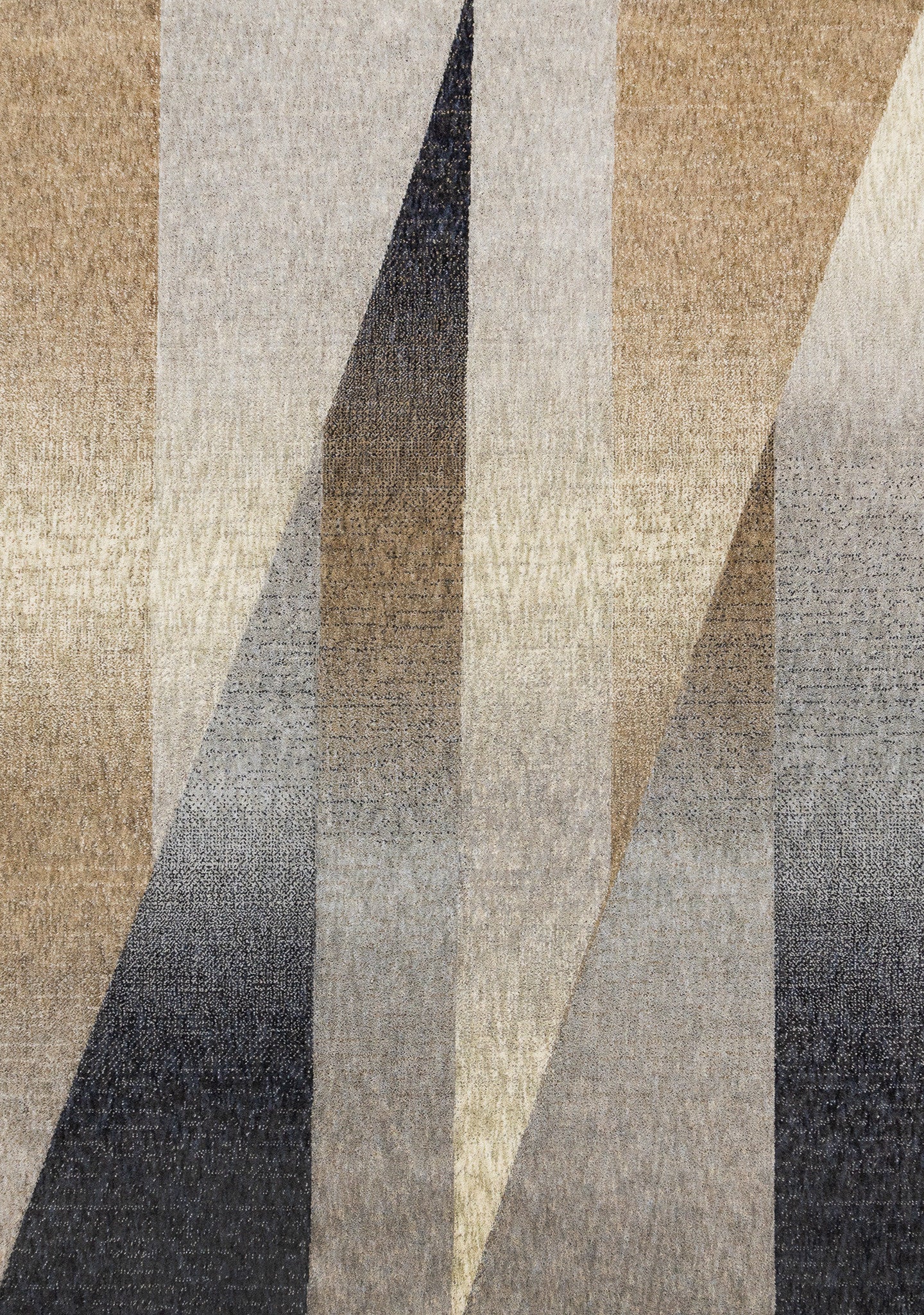 8' X 11' Gray Brown And Beige Geometric Area Rug - Home & Garden