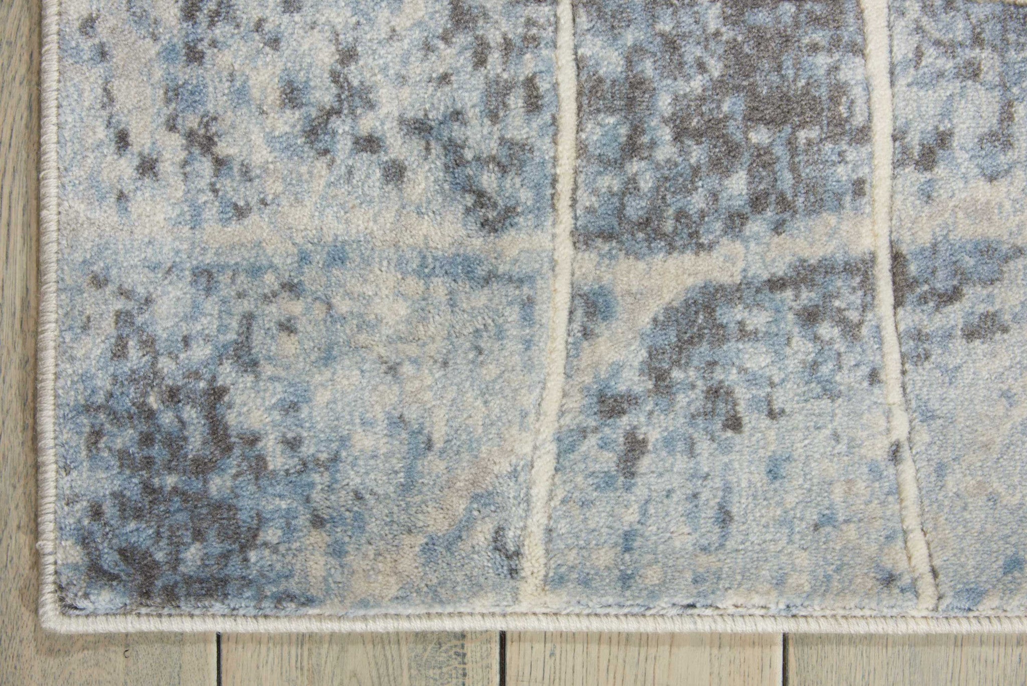 2' X 3' Blue Floral Power Loom Area Rug - Home & Garden