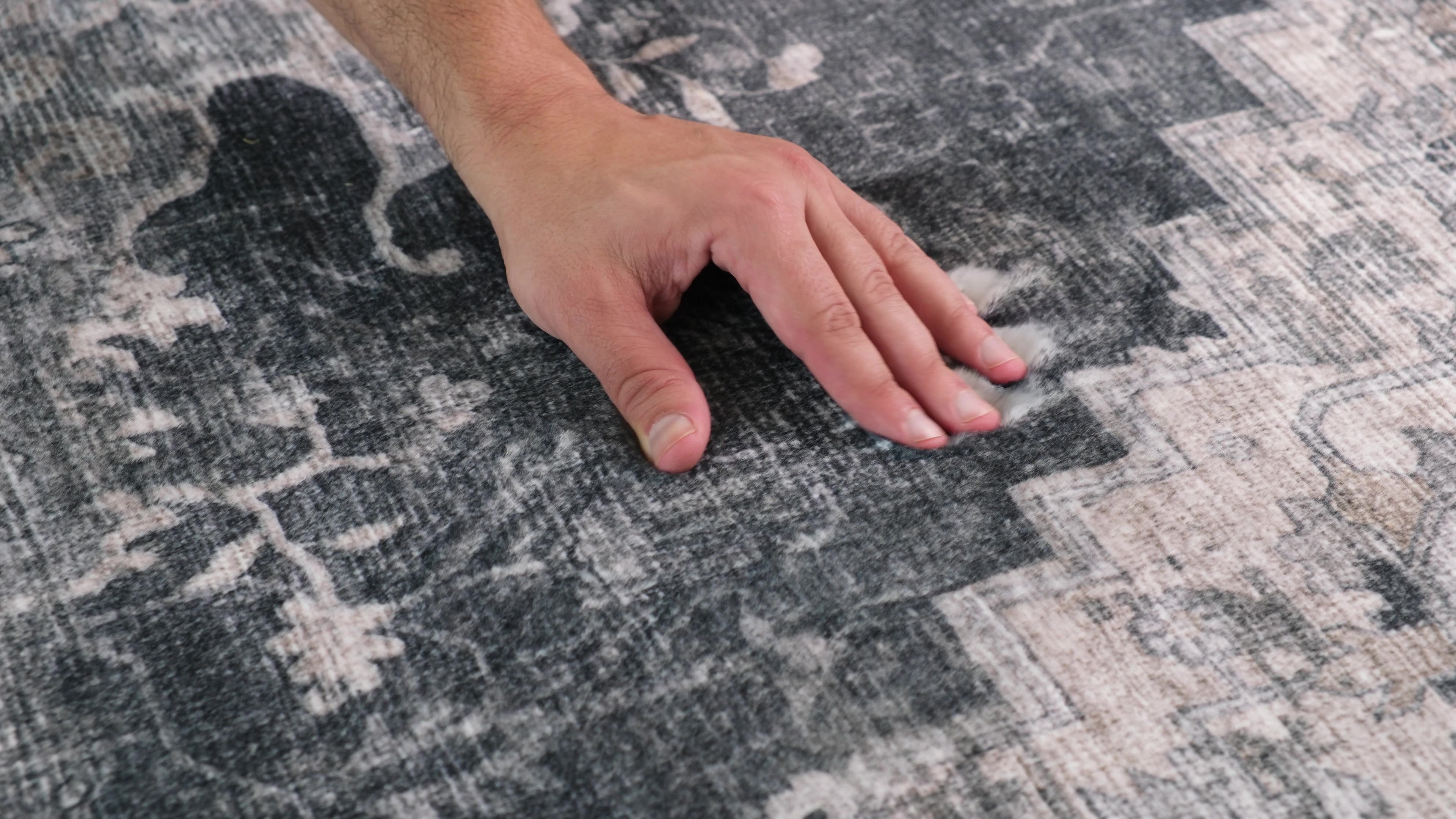 5' X 8' Black and Gray Oriental Area Rug - Home & Garden