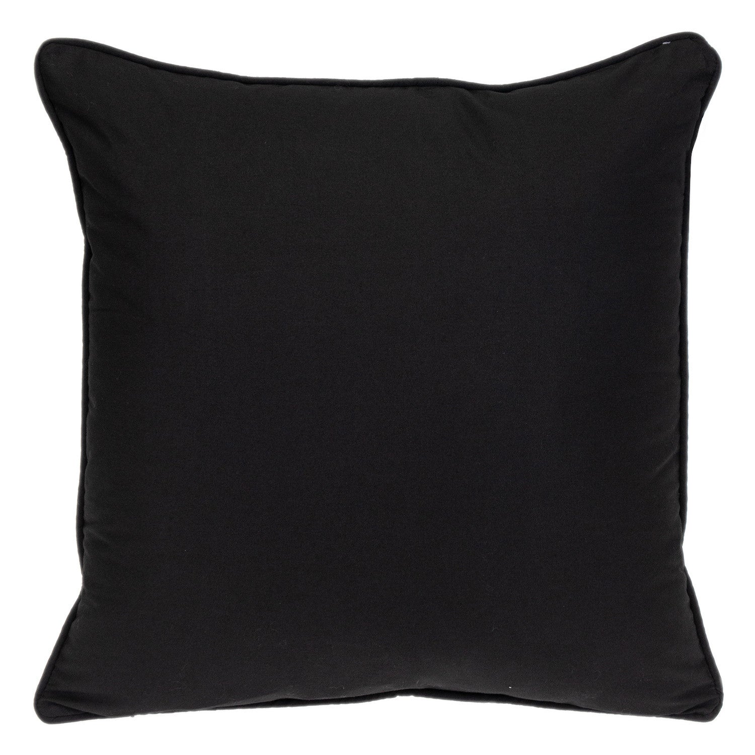 20" X 20" Black Geometric Cotton Zippered Pillow - Home & Garden