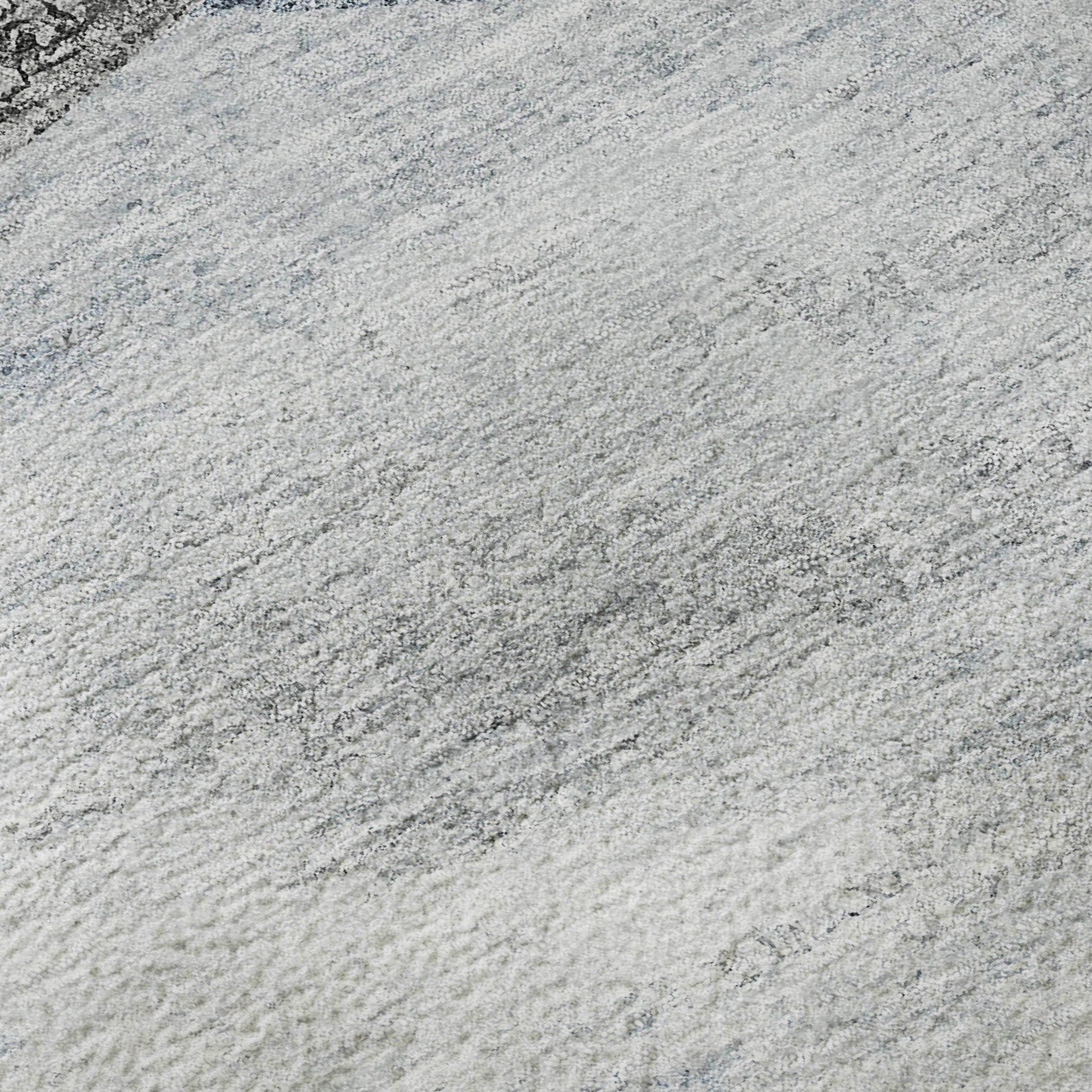 10' X 14' Sky Blue Gray And Silver Geometric Washable Area Rug With UV Protection - Home & Garden