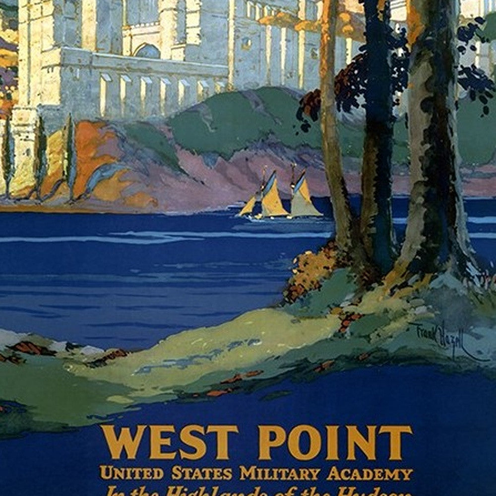 West Point New York Vintage Travel Unframed Print Wall Art - Home Decor