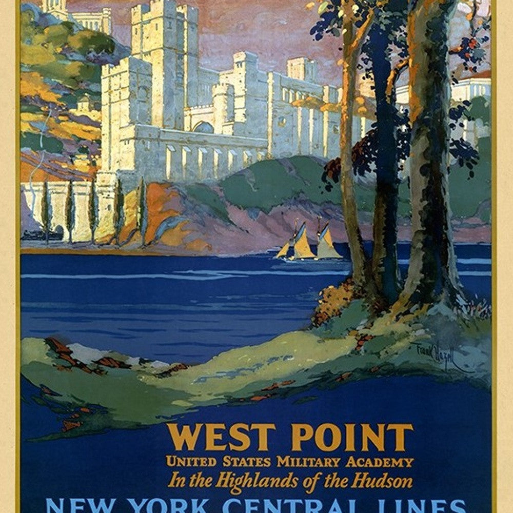 West Point New York Vintage Travel Unframed Print Wall Art - Home Decor