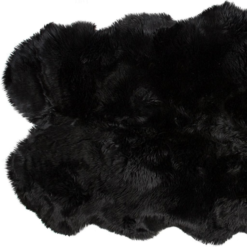 Black Animal Print Area Rug - Home Decor