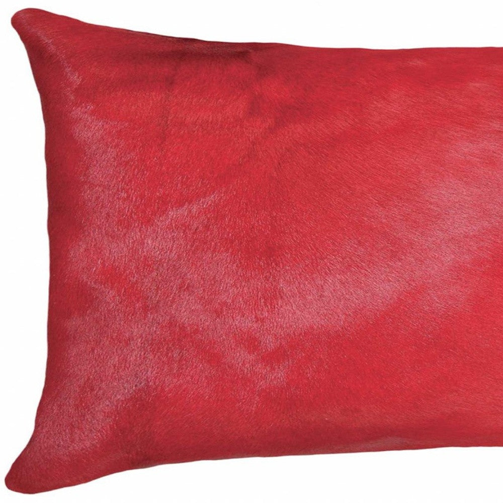 12" X 20" X 5" Firecracker Cowhide  Pillow - Home & Garden