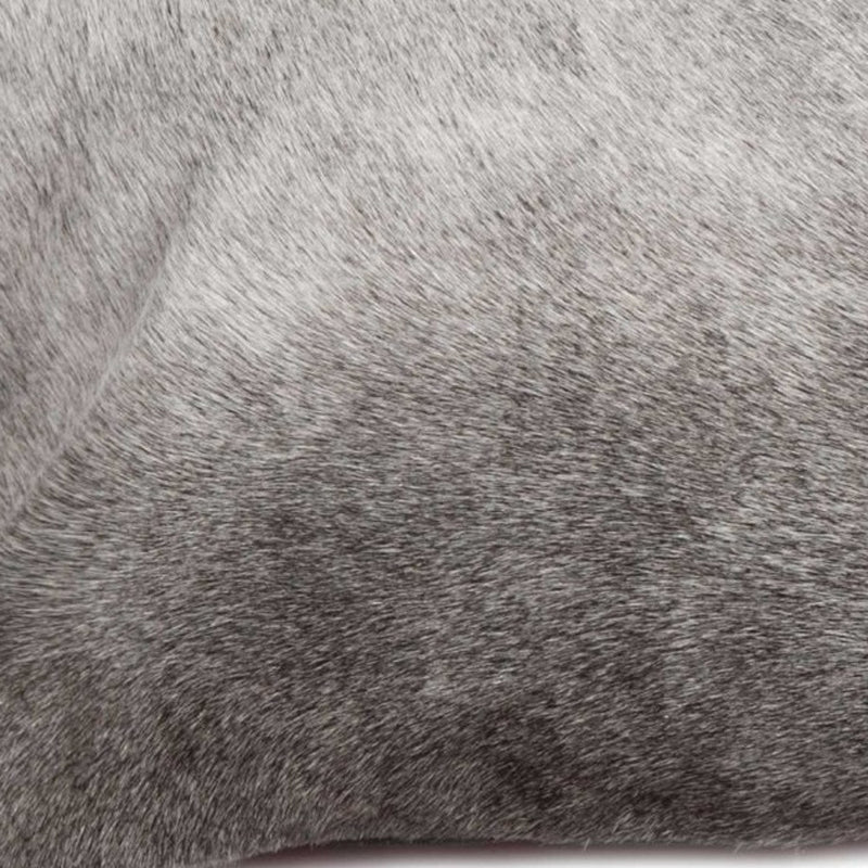 12" X 20" Gray Cowhide Pillow - Home Decor