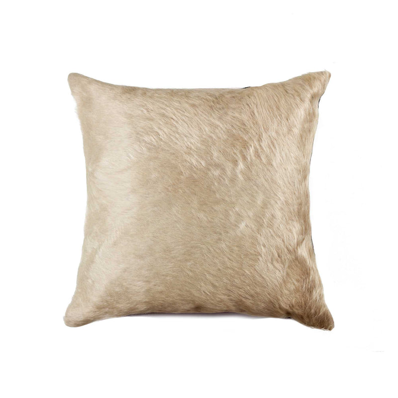 18" Natural Cowhide Throw Pillow - Home Decor