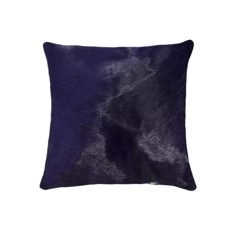 Set of Two 18" Navy Cowhide Throw Pillow - Home Decor