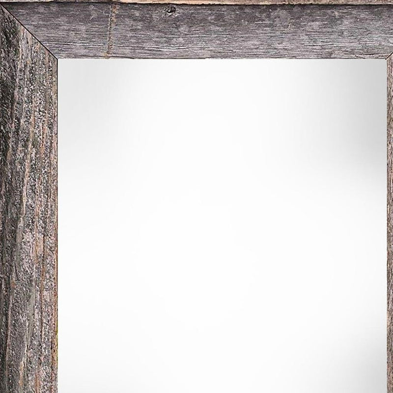 24" x 30" Gray Solid Wood Hanging Picture Frame - Home Decor