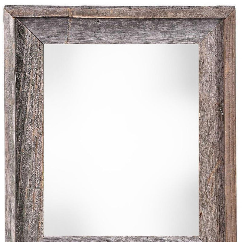 24" x 30" Gray Solid Wood Hanging Picture Frame - Home Decor