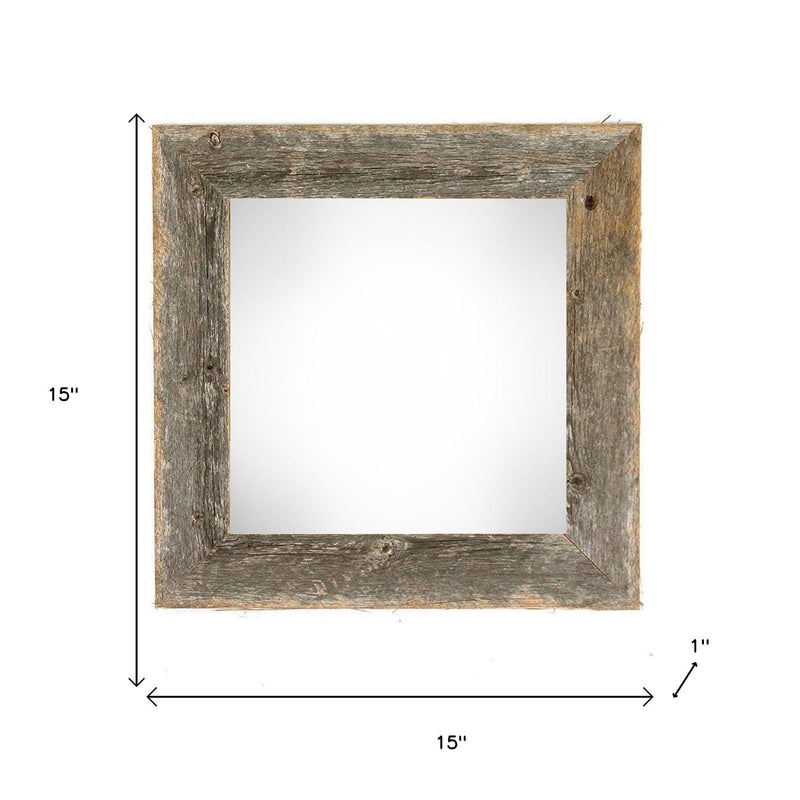 12" x 12" Gray Solid Wood Tabletop Picture Frame - Home Decor